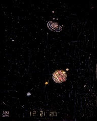 great conjunction saturn jupiter 2020 scratchboard by wizardsof12 deax913