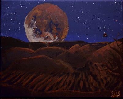 sand dunes under the blood moon by wizardsof12 deqh1er
